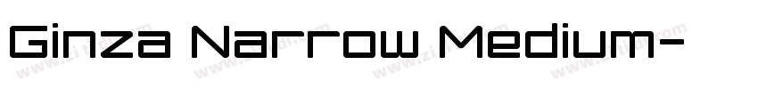 Ginza Narrow Medium字体转换